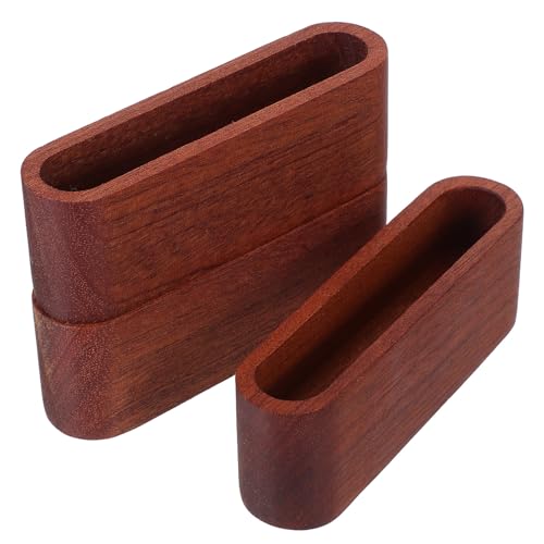 Abaodam 3個 木製名刺スタンド 点 卓上カードホルダー 名刺収納 縦型オーガナイザー オフィス受付向け コンパクトで携帯便利 ビジネスシーン