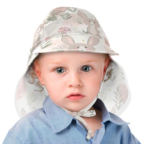 Light Red Rabbits Cute Cartoon Toddler Boy Girl Sun Hat Toddler Boy Water Hats Girl Sun Protection Adjustable Travel Essentials2