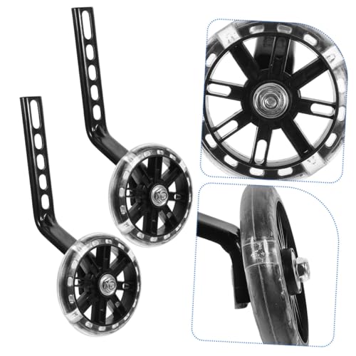 Ruedas de entrenamiento ajustables para bicicleta UTHCLO 4 piezas con soporte resistente negro para niños miniatura 6
