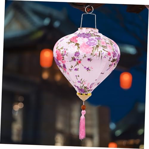 Lanterne asiatique suspendue fleur pour déco extérieure facile