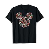 ディズニー ミッキーマウス 1月誕生月 誕生石&フラワー Tシャツ
