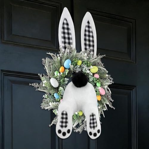 Déco de Pâques lapin suspendre avec système d'attache rapide
