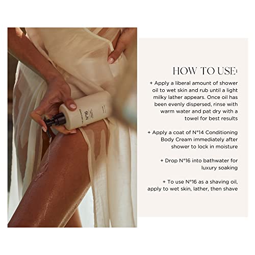 + Lux Unfiltered N°16 Opulent Shower Oil In Tuberose - Luxurious Hydrating Full Body Oil Cleanser - For The Shower Or Bath - Gluten Free, Cruelty Free, & Vegan - For Men & Women #TOP3