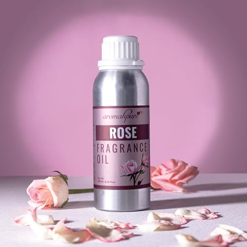 Image of Aromahpure Rose Aroma Oil | 250ml Undiluted & Natural | Long-Lasting Scent for Aromatherapy, Candle & Soap Making, Diffusers, Room Freshener, Humidifier, Bathroom Revitalizer & Home Essentials
