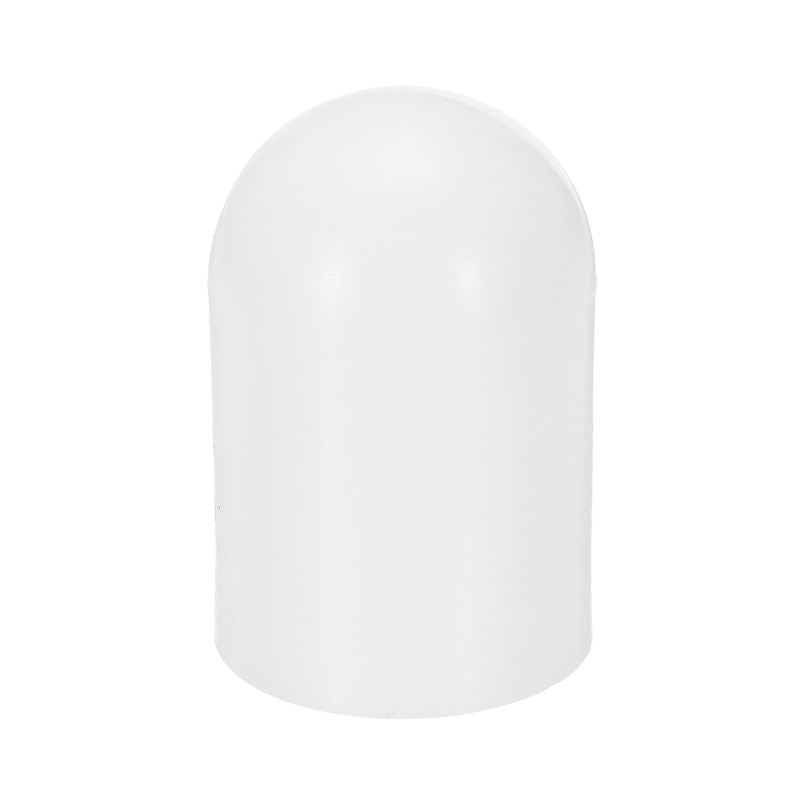 sourcing map Flashlight Diffuser Caps, 35mm ID x 57mm Height Flexible Silicone End Caps, Screw Thread Protector Covers for 36-39mm Torch LED Lights Furniture Tubing Bolt, White