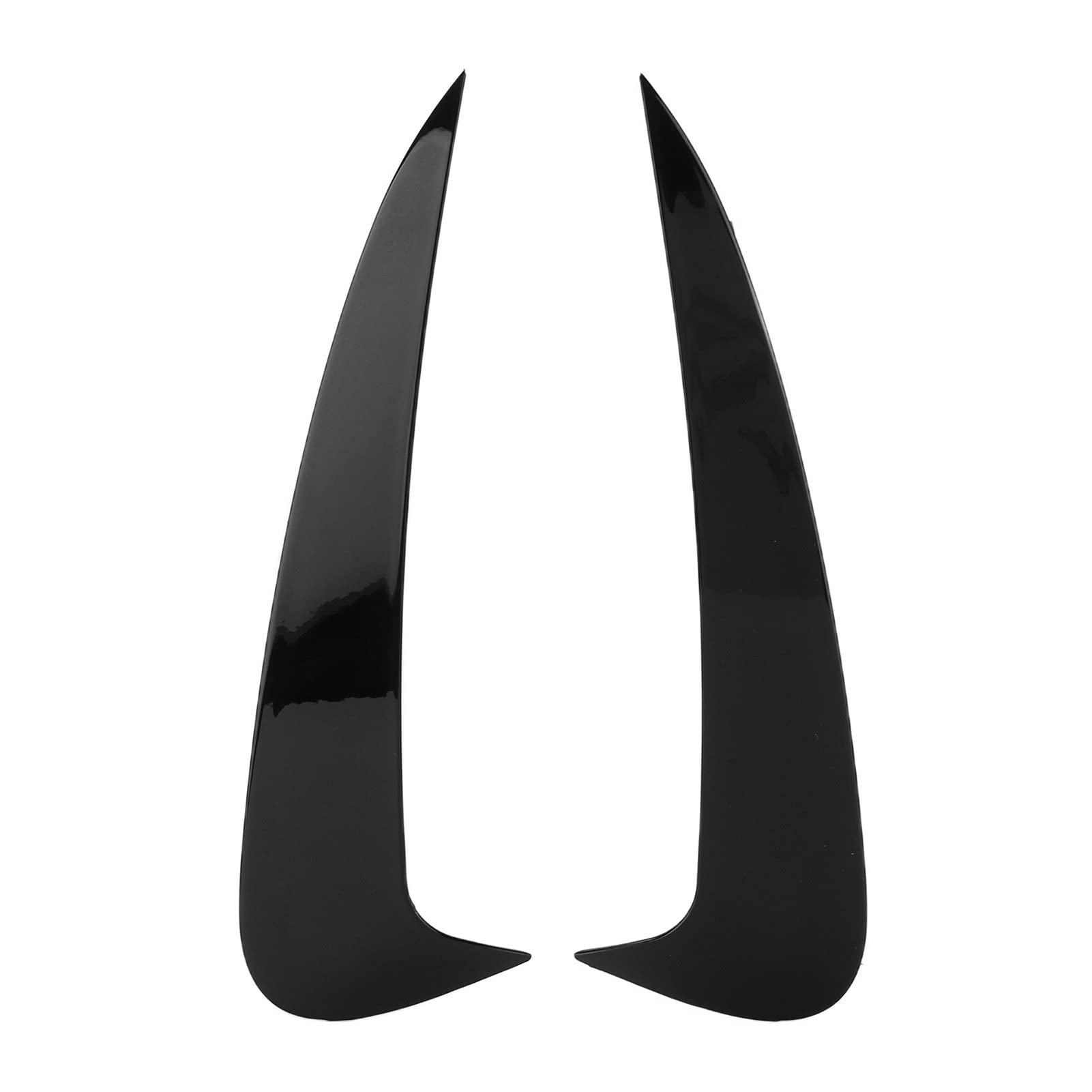 Auto Heckstoßstange Seitenflossen, ABS Heckstoßstange Spoiler Lip Splitter Schwarzer Ersatz für C Coupe C205 2015+, 2 Stück