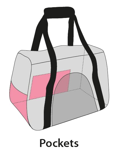 Bolsa de transporte Flamingo con correas ajustables y base extraíble lavable 6