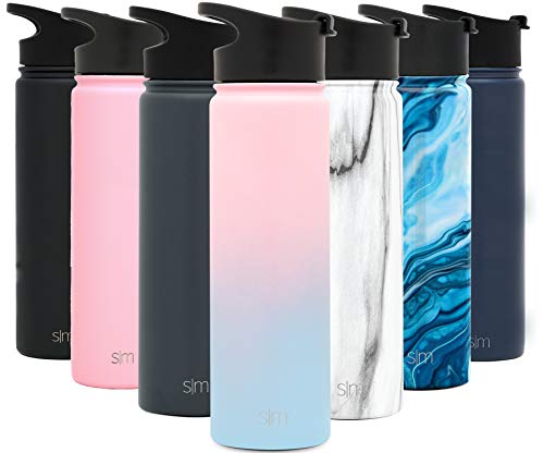 Simple Modern 22 Ounce Summit Water Bottle - Stainless Steel Tumbler Metal Flask