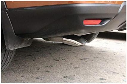 1pcs Silver Stainless Steel Exhaust Tail Rear Muffler Tip Tailpipe Trim For Nissan Qashqai 2010 2011 2012 2013 2014 2015 2016 2017 2018 2019 2020 2021 2022 2023 2024