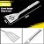 MaGiLL Premium 3 Pieces BBQ Grill Cooking Utensils Tool Kit with Light Stainless Steel Barbecue Tools with Free Portable Case - Perfect BBQ Tools kit for Picnics and Outdoor Act