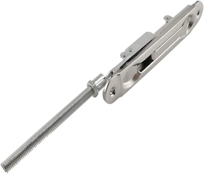 Bolt Latch Lock, Door Barrel Bolt, 304 Stainless Steel Security Door Guard Lever Action Flush Bolt Latch Slide Bolt Lock Satin Nickel Brushed