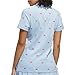 adidas Women's Originals Printed Trefoil Polo - Clear Sky/Better Scarlet LG