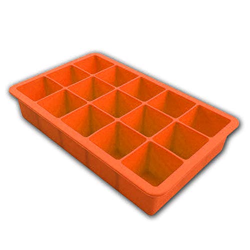 Festnight Bandeja do cubo de gelo do silicone do produto comestível 14 grades do molde do cubo de ge