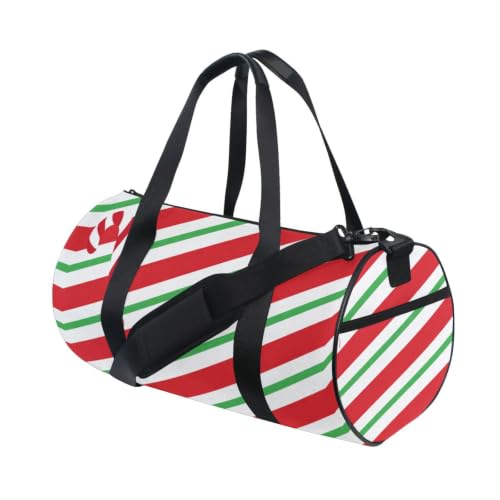 Bolsa de lona de gimnasio para tus viajes y entrenamientos con alegre diseño Navideño