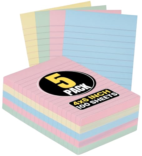 Notes autocollantes pastel 10x15cm pour ne plus oublier vos tâches importantes