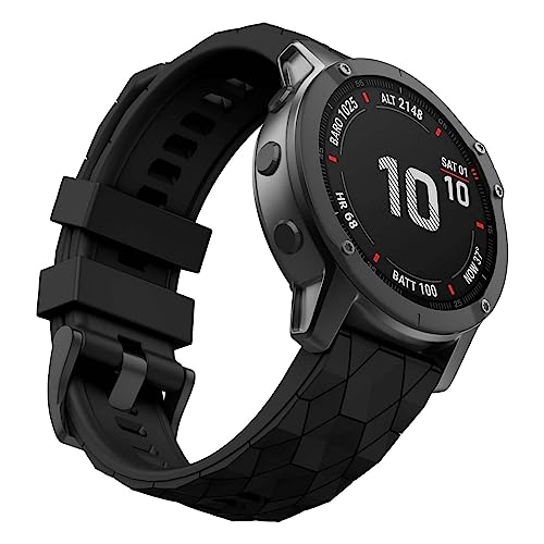 MYSNBKN Compatible with Fenix 7 Band 22mm Width Soft Silicone Watch Strap for Fenix 5/ Fenix 5 Plus/Fenix 6/ Fenix 6 Pro/Fenix 7/Forerunner 935/Forerunner945/ Approach S60 Smartwatch