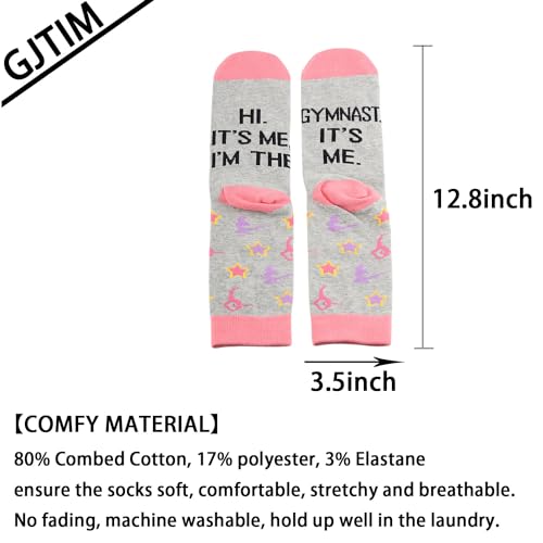 Gymnast Gift Gymnastics Team Gift Hi It's Me I'm The Gymnast Socks Gymnastics Class Graduation Gift2