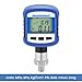 MEASUREMAN Digital Industrial Pressure Gauge 0-1000psi, 0.2% FS, 1/4''NPT Lower, Stainless Steel Connection, Battery Powered, with Bluetooth and LCD Light
