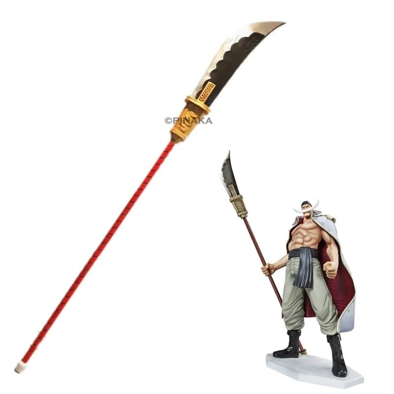 PINAKA One Piece White Beard Edward Newgate Bisento Cosplay Replica Prop Wood PVC Swords Preformance Props