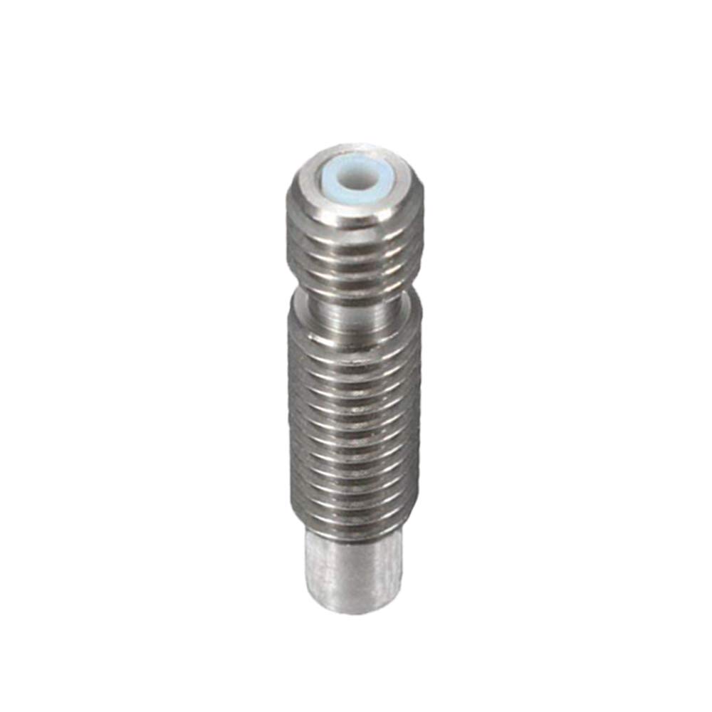 6-częściowy Heatbreak Throat Tube V6 1,75 mm stal nierdzewna z teflonem do filamentu 1,75 mm kompatybilny z E3D Hotends RepRap wytłaczarką Hotend drukarka 3D