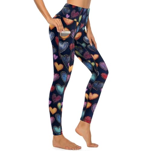 Pantalon de yoga taille haute à pois pour vos séances de fitness