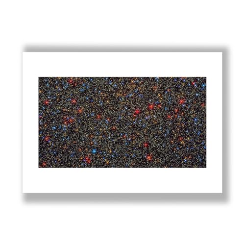 Amas d'étoiles Hubble poster XXL mat pour salon moderne