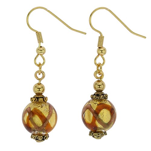 Boucles d'oreilles boules Topaz Waves Gold pour sublimer vos tenues d'été