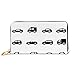 Produktbild JHGFG Mode Handtasche Reißverschluss Brieftasche Auto Icons Telefon Kupplung Geldbörse Abendkupplung Blockieren Leder Brieftasche Multi Card Organizer