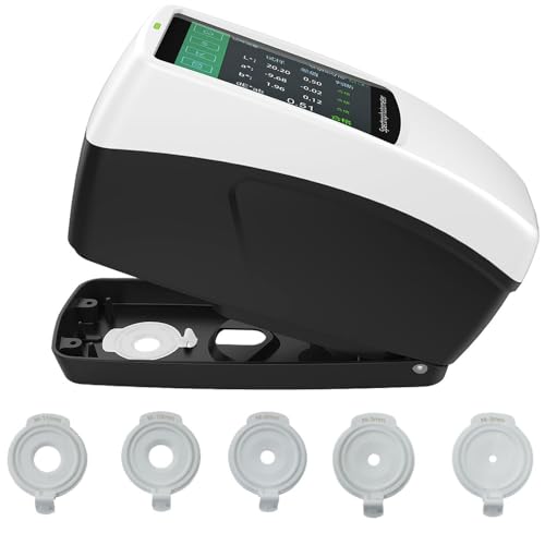 VTSYIQI Spectrophotometer Handheld Color Analyzer with 5 Kinds Measuring Calibers Integrated Physical Positioning NetProf Network Calibration Accuracy 0.01 for...