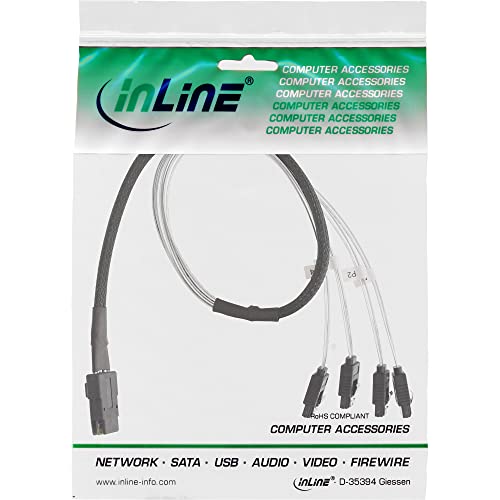 Cable Mini SAS SFF8087 a 4x SATA 0.5 m miniatura 3