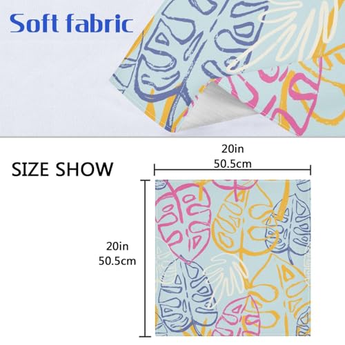 Servilletas de Tela Set de 6 20x20in Tropical Pant Leaf miniatura 6