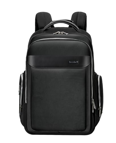 HORNBULL Travel Backpack for Men 45L Large Heavy Duty Office Travel Laptop Bag Fit Upto 17" Laptop 1680D Polyester Water-resistant Padded Overnight Laptop/Clothes Bag with Multi-Pocket, Black