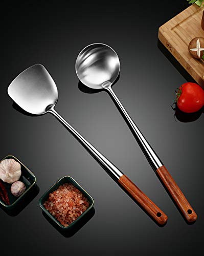 Conjunto de ferramentas de lã e concha, espátula de 43 cm para lã, espátula de aço inoxidável 304.,