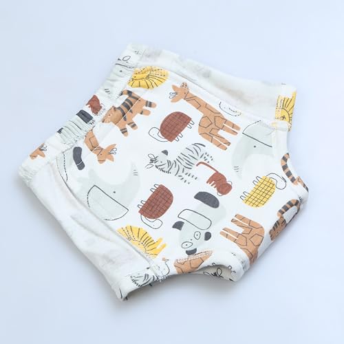 Image of Baby Padded Underwear - Soft Cotton Potty Training Pants for Toddlers, Washable & Reusable, Leak-Proof Training Underwear for Boys & Girls