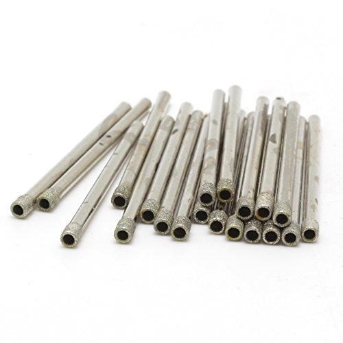 ILOVETOOL Brocas de diamante 3 mm para gemas 20 piezas miniatura 2