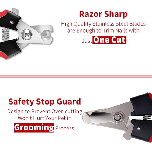 Narz Dog Nail Clippers Professional Dog Nail Trimmers & Pets Nail Trimmers Cat Nail Clipper With Pet Nail File Cat Nail Trimmers With Safety Lock To Prevent Over Cutting thumb #2