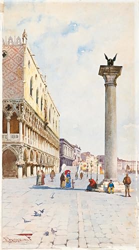 Impresiones de lienzo del Palazzo Ducale de Prosdocimi, gran póster de 60x90 cm para la pared