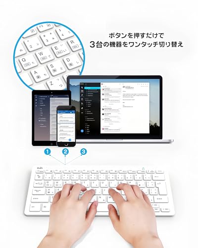 Ewin ワイヤレスキーボード JIS配列