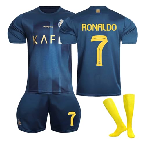 sinirttou Ensemble de Maillot de Football en Jersey, Maillot de Football pour Enfant, T-shirt, Short pour la Enfant M Vert,Taille:24 (Hauteur: 130-140CM)