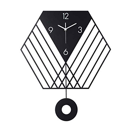 Horloge murale quartz avec cadran chiffres arabes pour décoration chambre et bureau