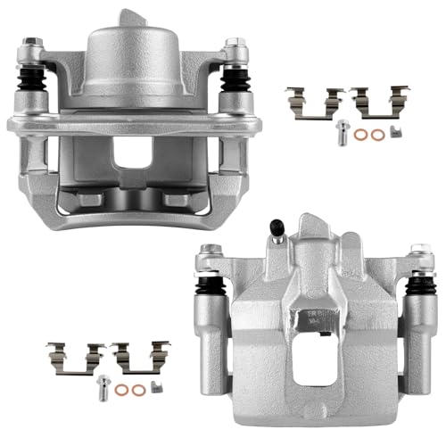 Image of SCITOO 19-B2048 19-B2049 Front Left & Right Disc Brake Calipers w /Bracket Fit For Chevrolet For Prizm 1998-2002,For Toyota For Corolla 1998-2002, Single Piston