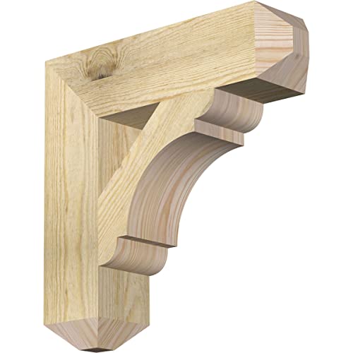 4"W x 16"D x 16"H Olympic Craftsman Rough Sawn Bracket, Douglas Fir