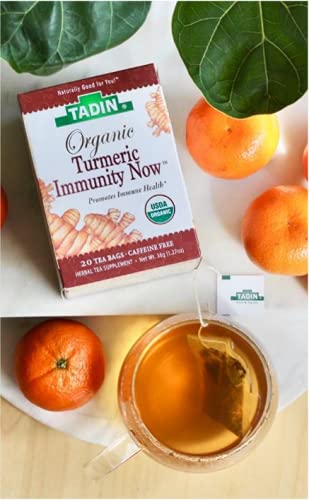 Tadin Herb And Tea Organic Immunity And Respiratory Herbal Tea Wellness Kit, Caffeine Free, 20 Tea Bags Per Box, Pack Of 4 Boxes Total, Brown,20 Count (Pack Of 4) #TOP6