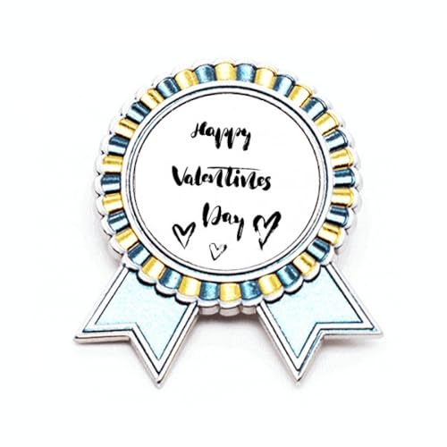 Broche en cœur Happy Valentine en métal comme cadeau romantique idéal