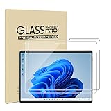 SSS·GRGB [2 Pack Tempered Glass Screen Protector for Microsoft Surface Pro 8/Surface Pro X 13 Inch, Easy Installation, Scratch resistant, Friendly Touching Screen Protector, Support Surface Pen