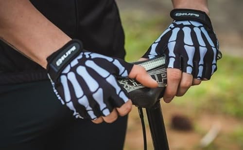 Luva Ciclismo HUPI Eco Dedo Curto Bones