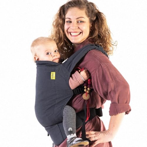 Boba Classic Marsupio da Neonato a Bambino - Marsupio Neonato in 100% Cotone Org. Certificato Hip...
