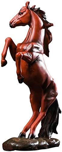 Miniatura 4 de H&W Estatua de resina de caballo de pie de 13.8 pulgadas de alto, figura de arte de caballo decorativa para el hogar y la oficina, adornos para