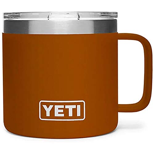 Exclusive Discount 🔥 YETI Rambler 14 oz Mug, Stainless Steel, Vacuum Insulated with Standard Lid, Clay