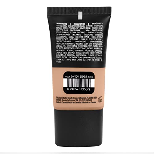 Palladio Powder Finish Liquid Foundation, Natural Matte Appearance, Reduces Fine Lines, Covers Large Pores - Image 4